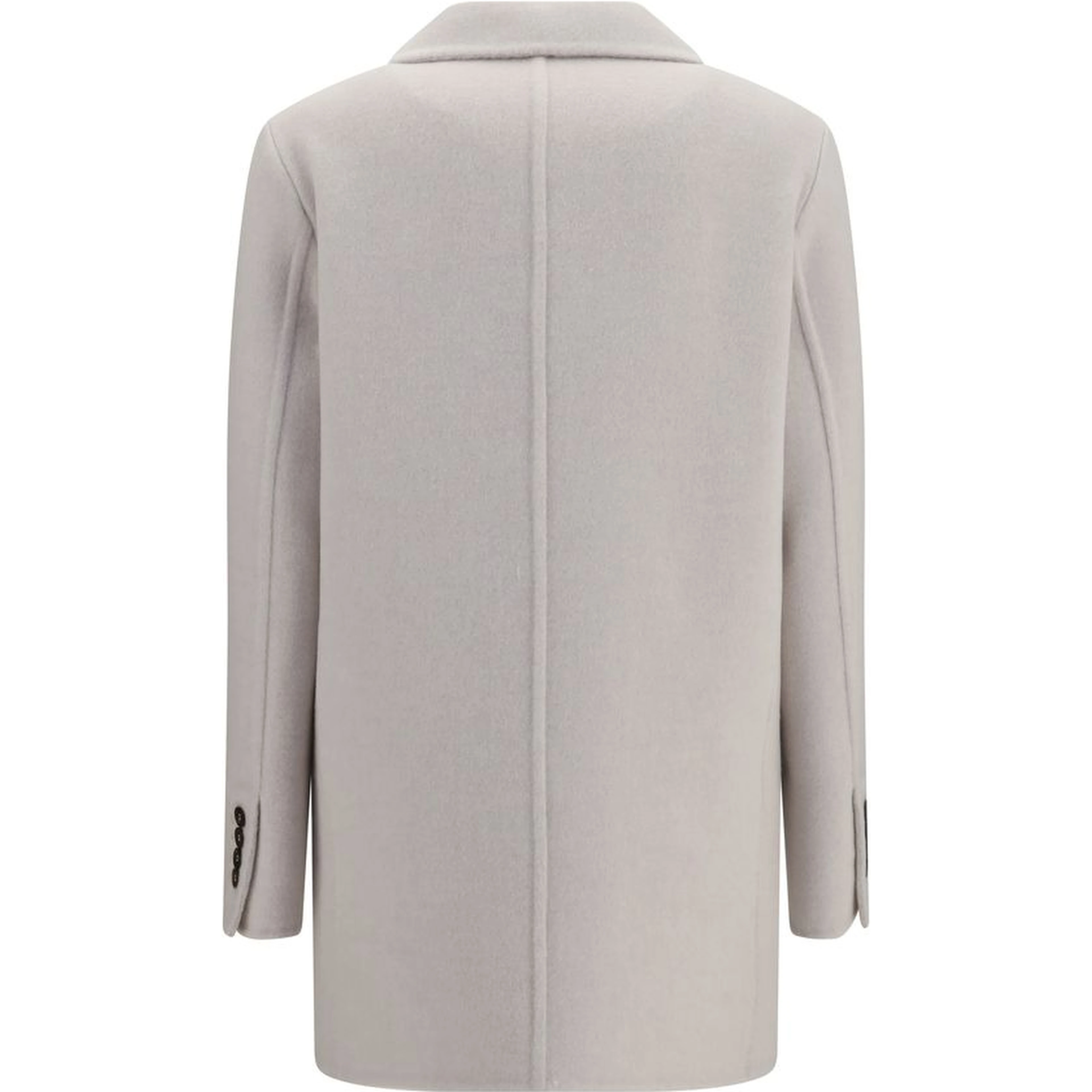 White Wool Oves Aries Full-Length Jacket