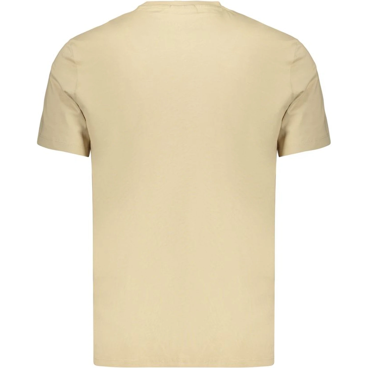 Beige Cotton Men's T-Shirt