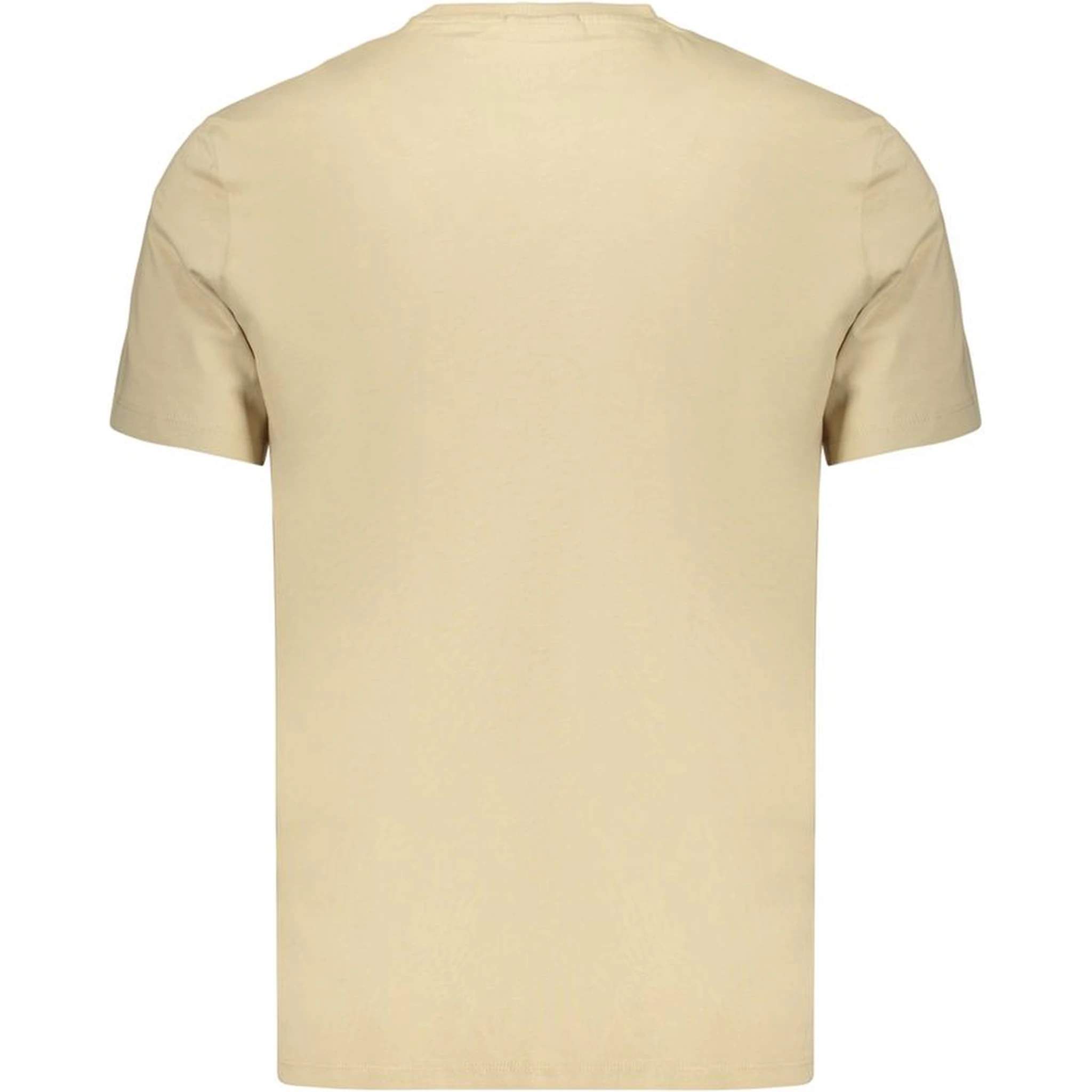 Beige Cotton Men's T-Shirt