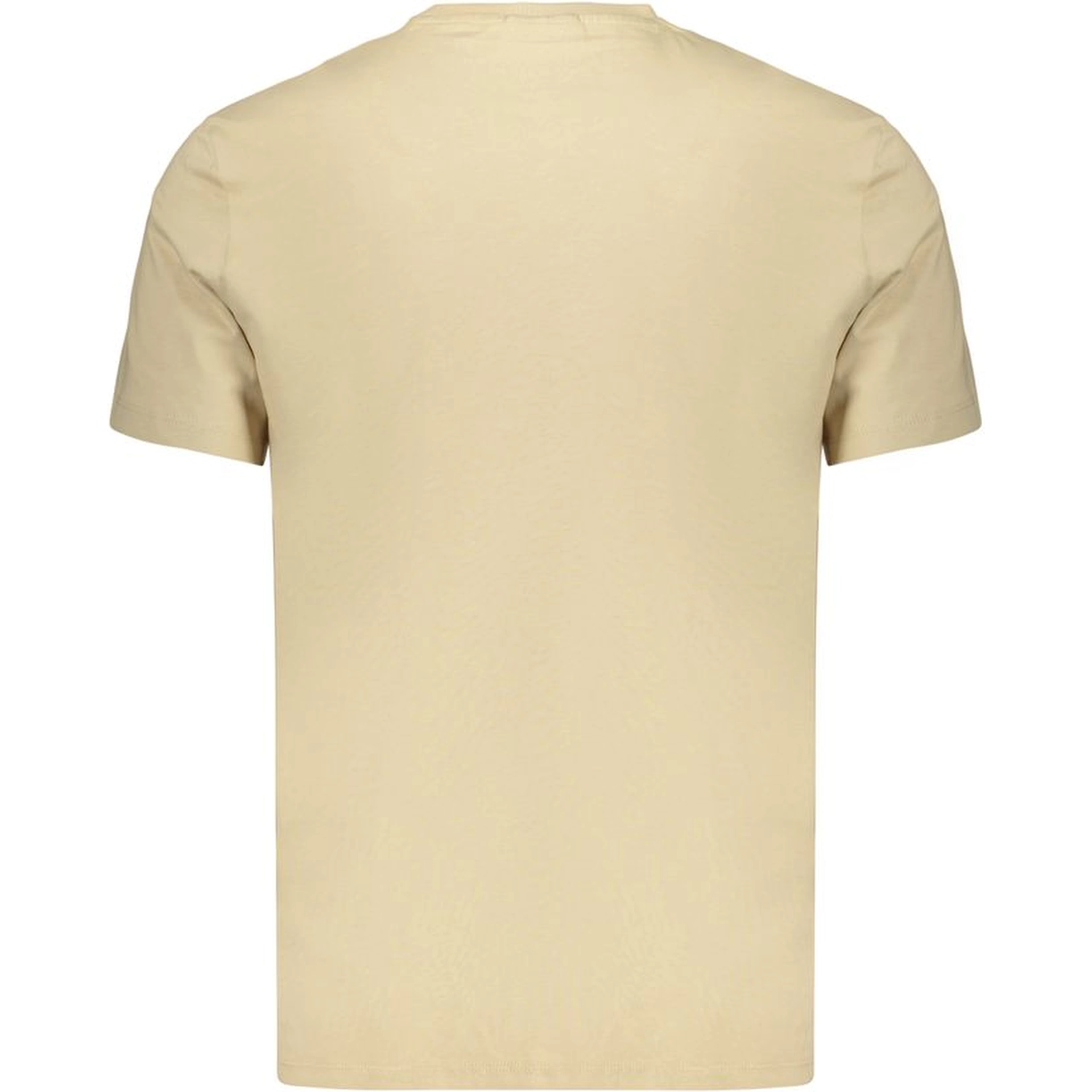 Beige Cotton Men's T-Shirt