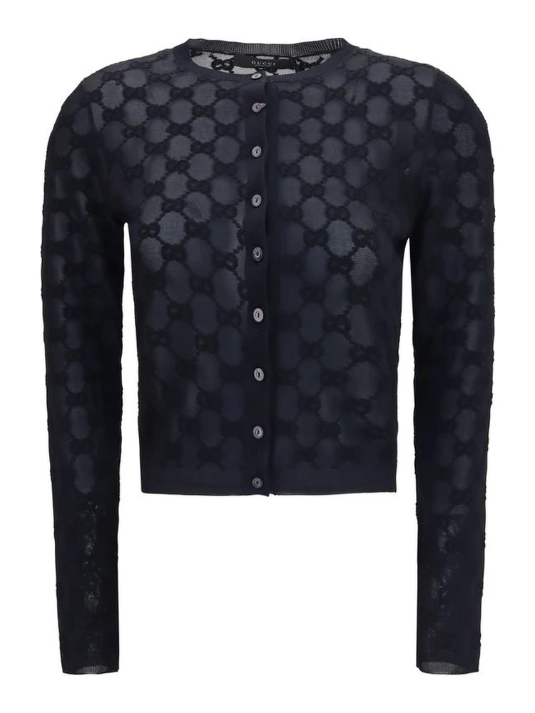 Black Viscose Cardigan