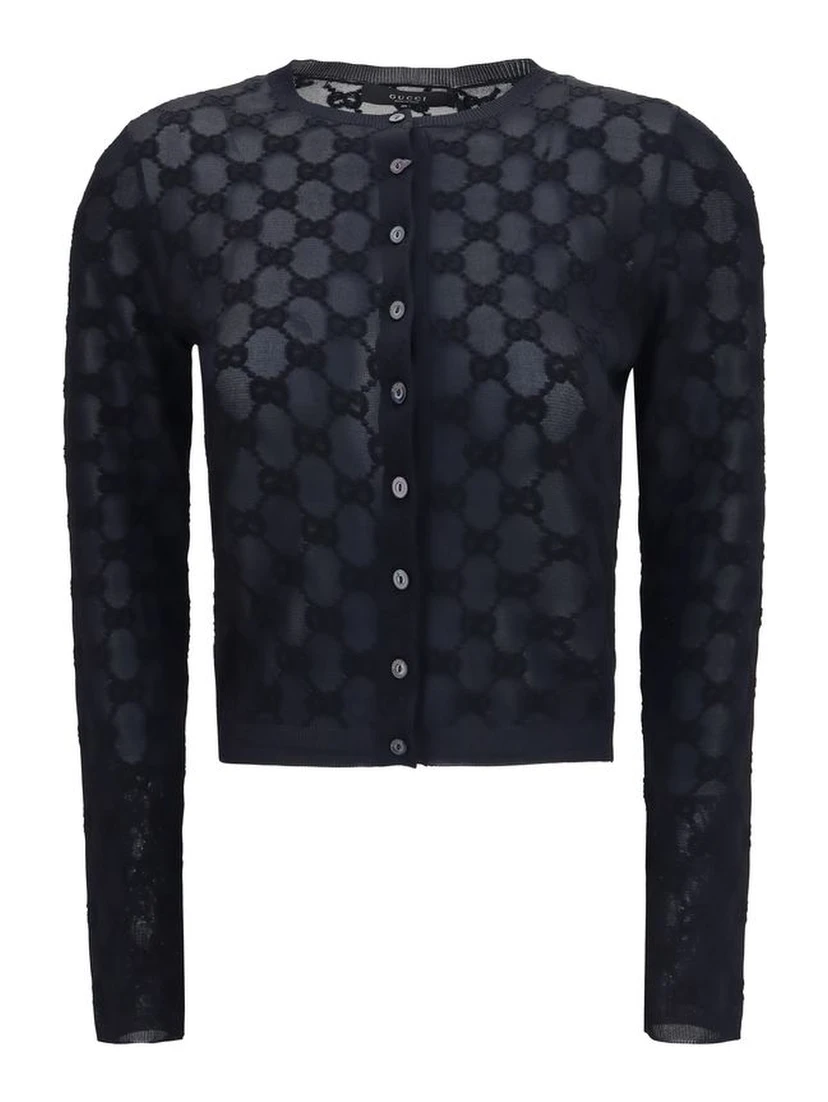 Black Viscose Cardigan