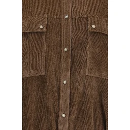 Brown Viscose Pattern Shirt