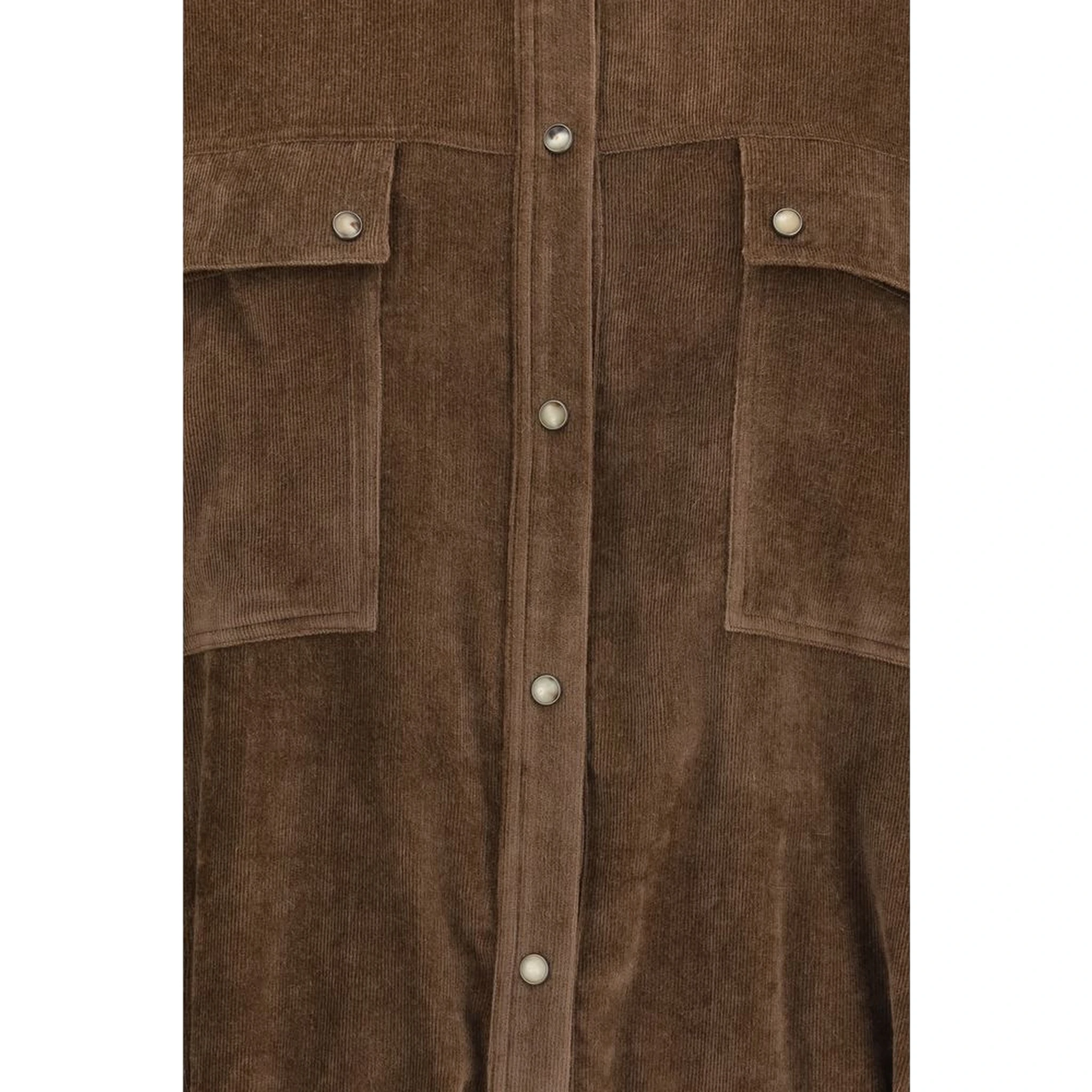 Brown Viscose Pattern Shirt