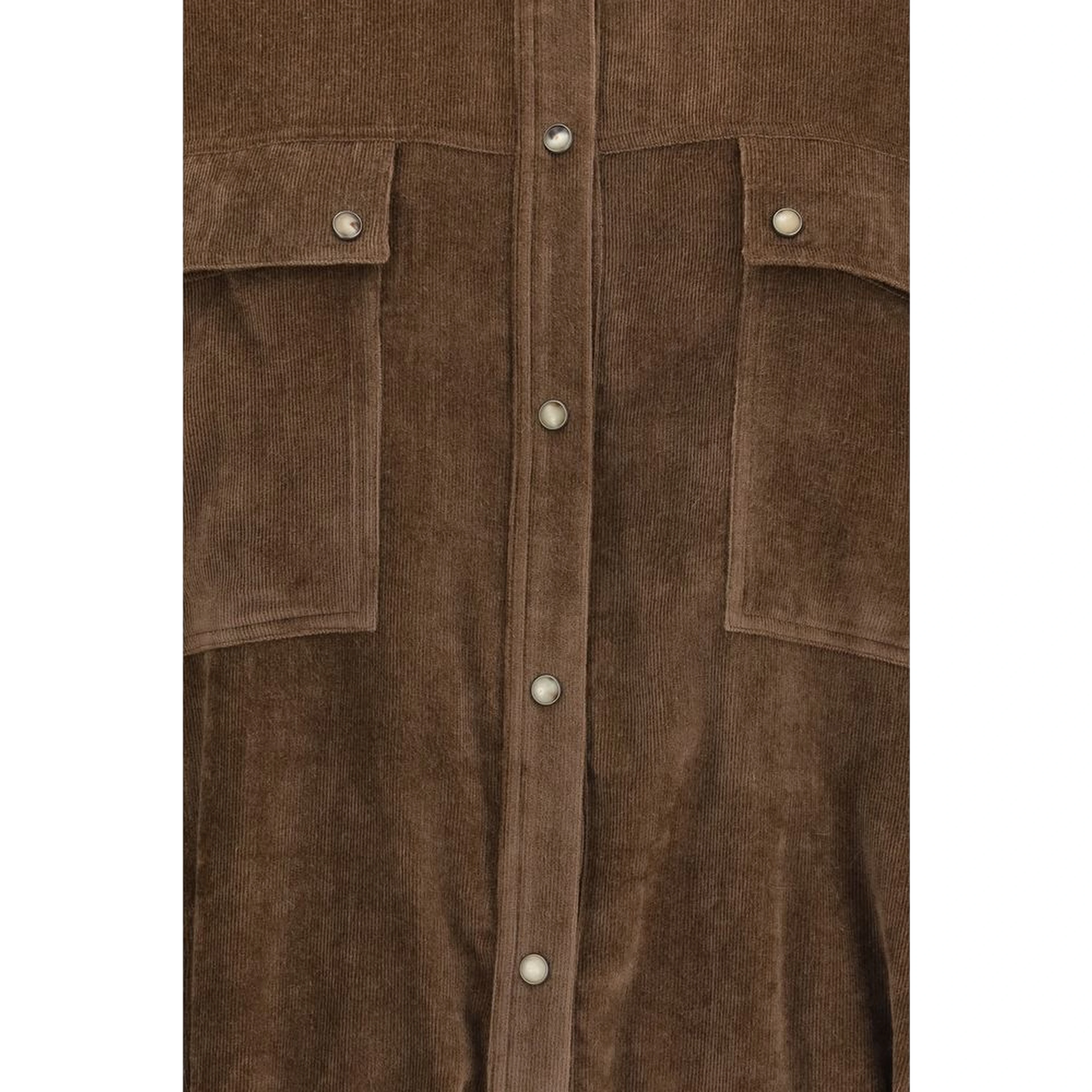 Brown Viscose Pattern Shirt