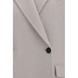White Wool Oves Aries Full-Length Jacket