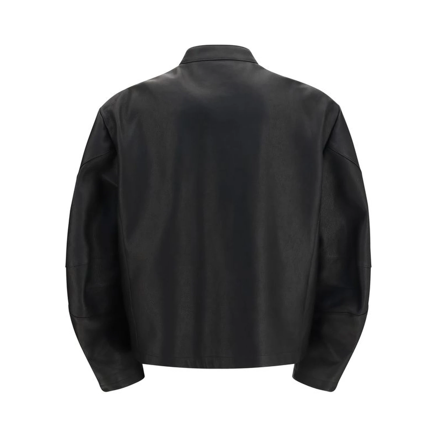 Black Calf Leather Bos Taurus Biker Jacket