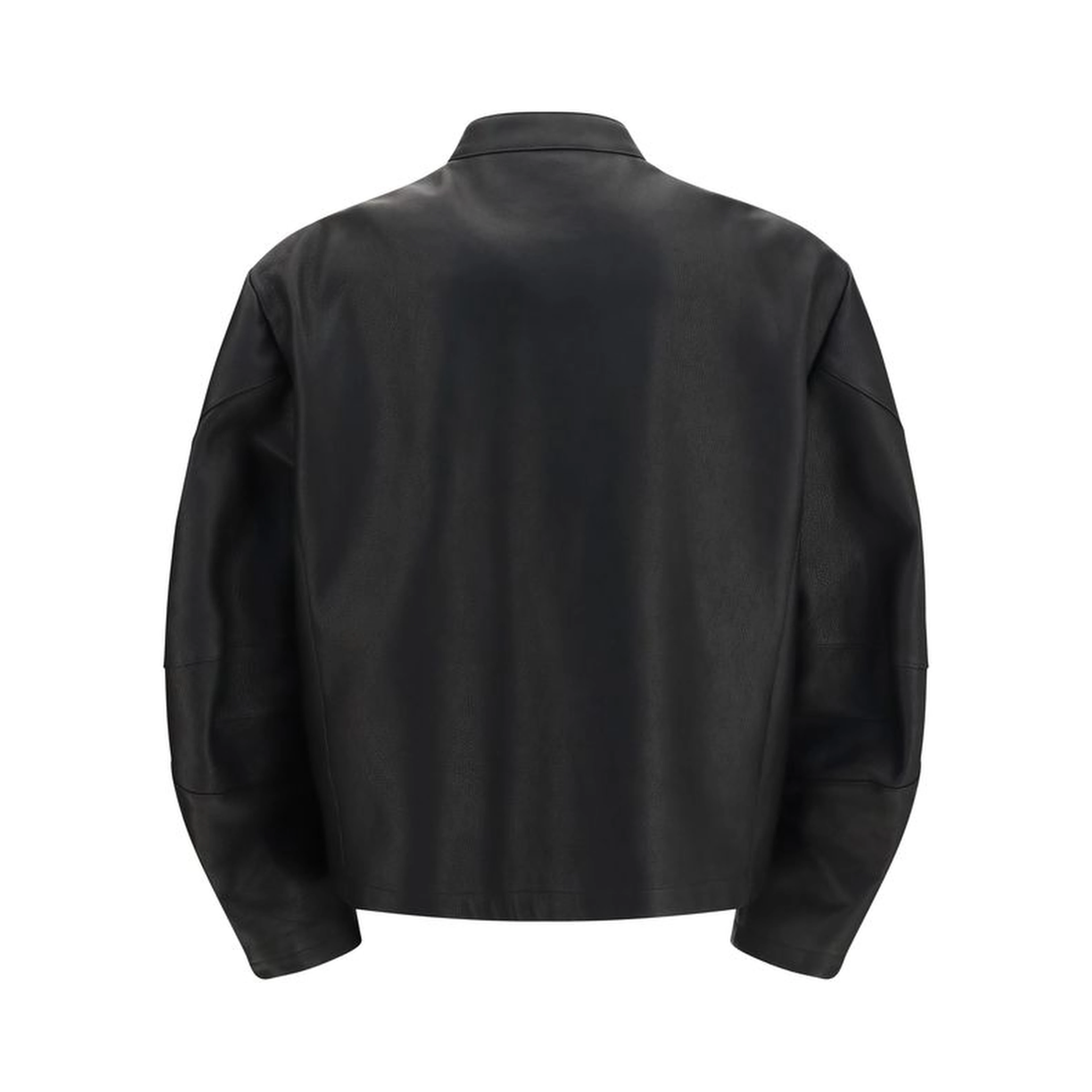 Black Calf Leather Bos Taurus Biker Jacket