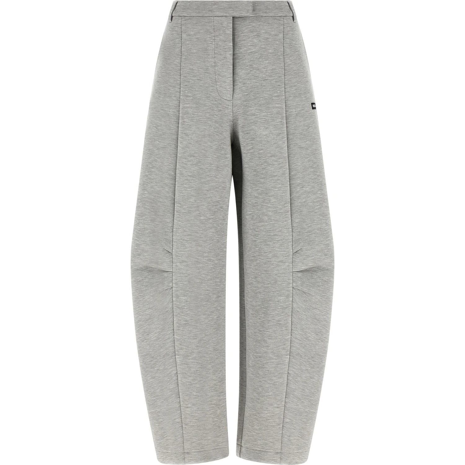 Gray Viscose Cargo Pants