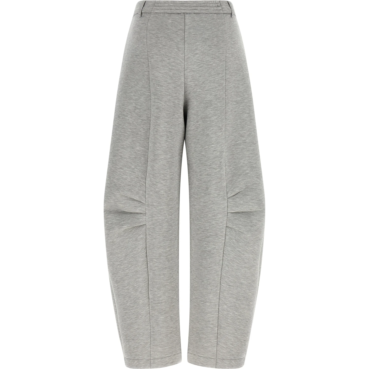 Gray Viscose Cargo Pants