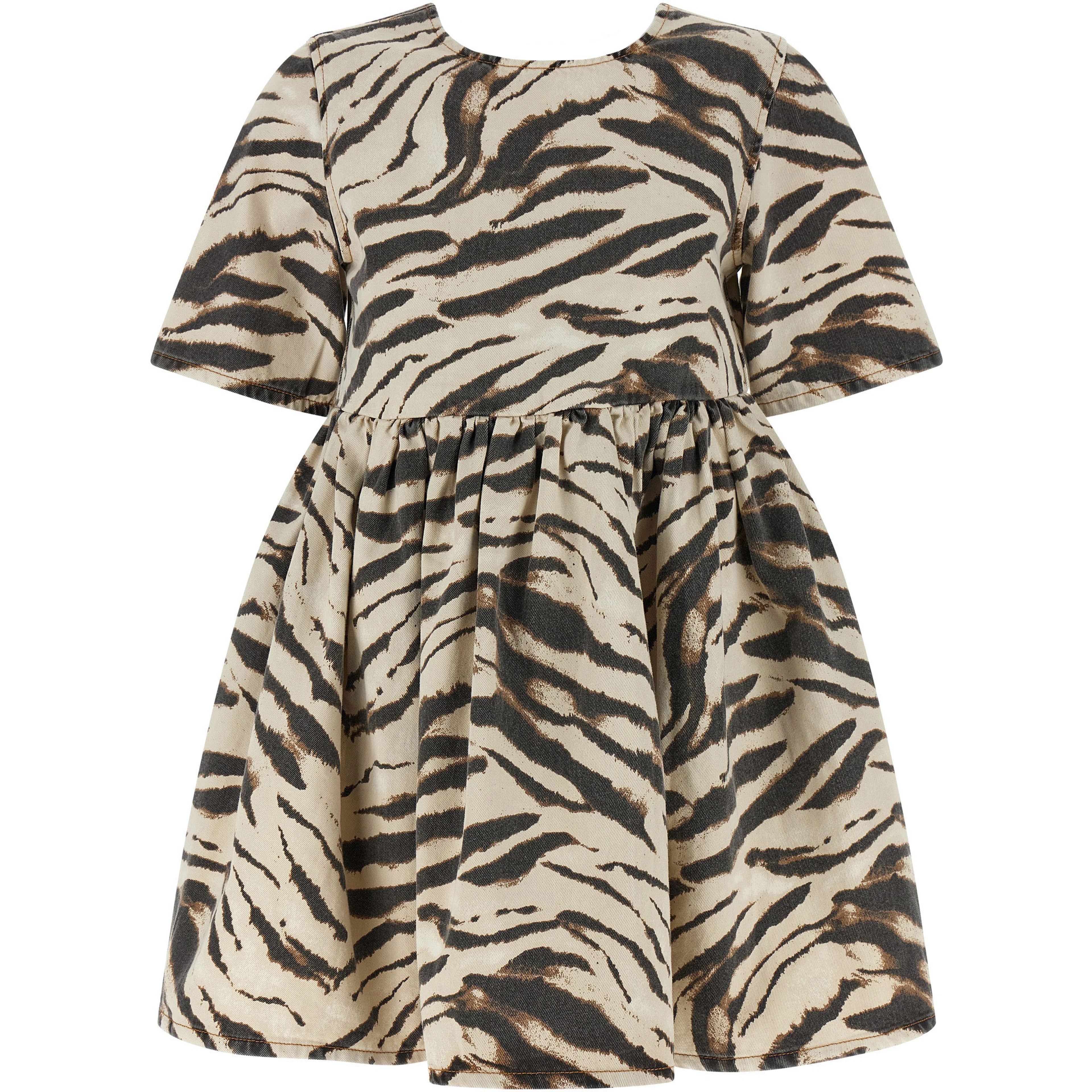 Multicolor Organic Cotton Short Dress