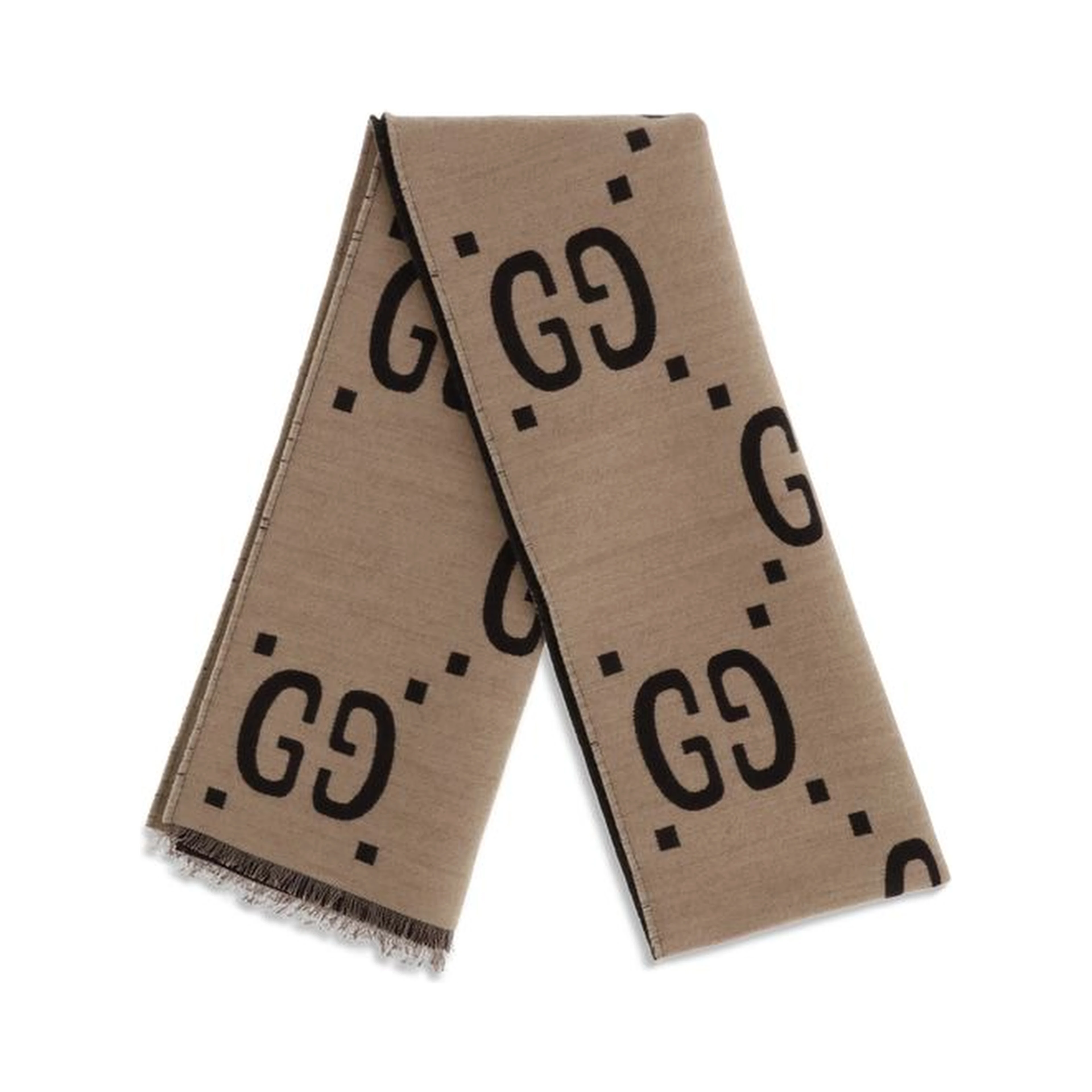 Brown Silk Scarf
