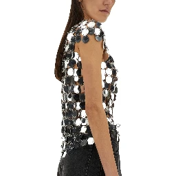 TOP "THE ICONIC SILVER SPARKLE DISCS"