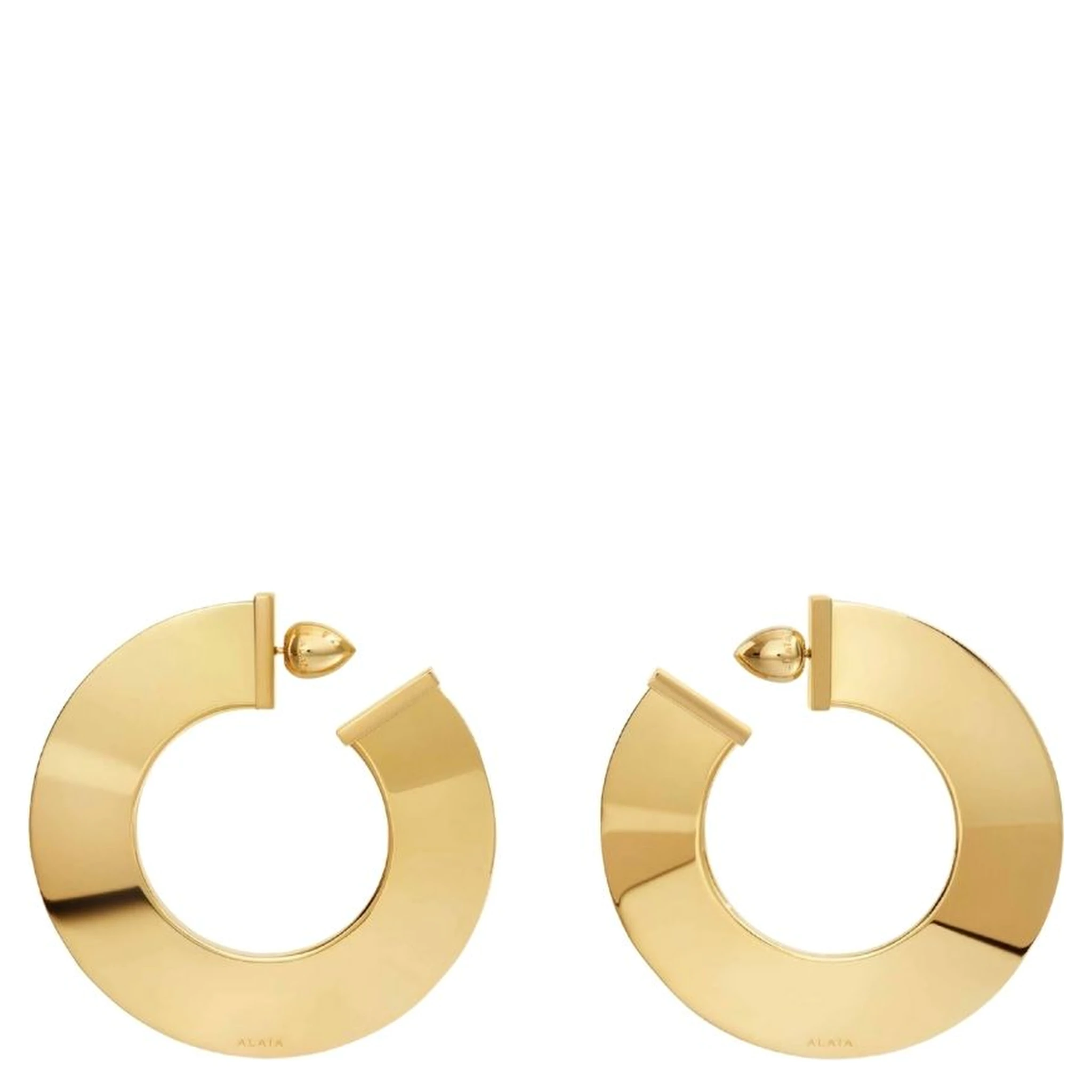 "Blade" rounded earrings