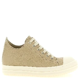Beige Ramie Low Top Sneakers