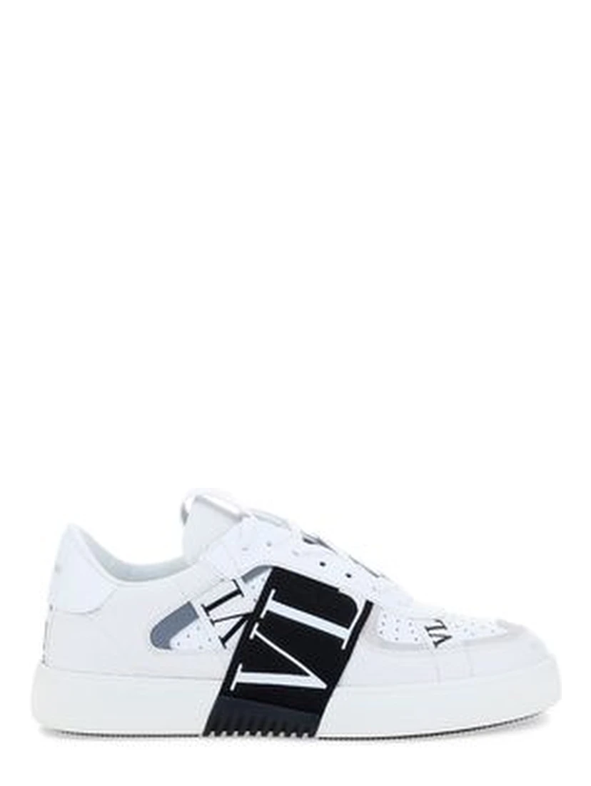 White Calf Leather Bos Taurus Athletic Sneakers