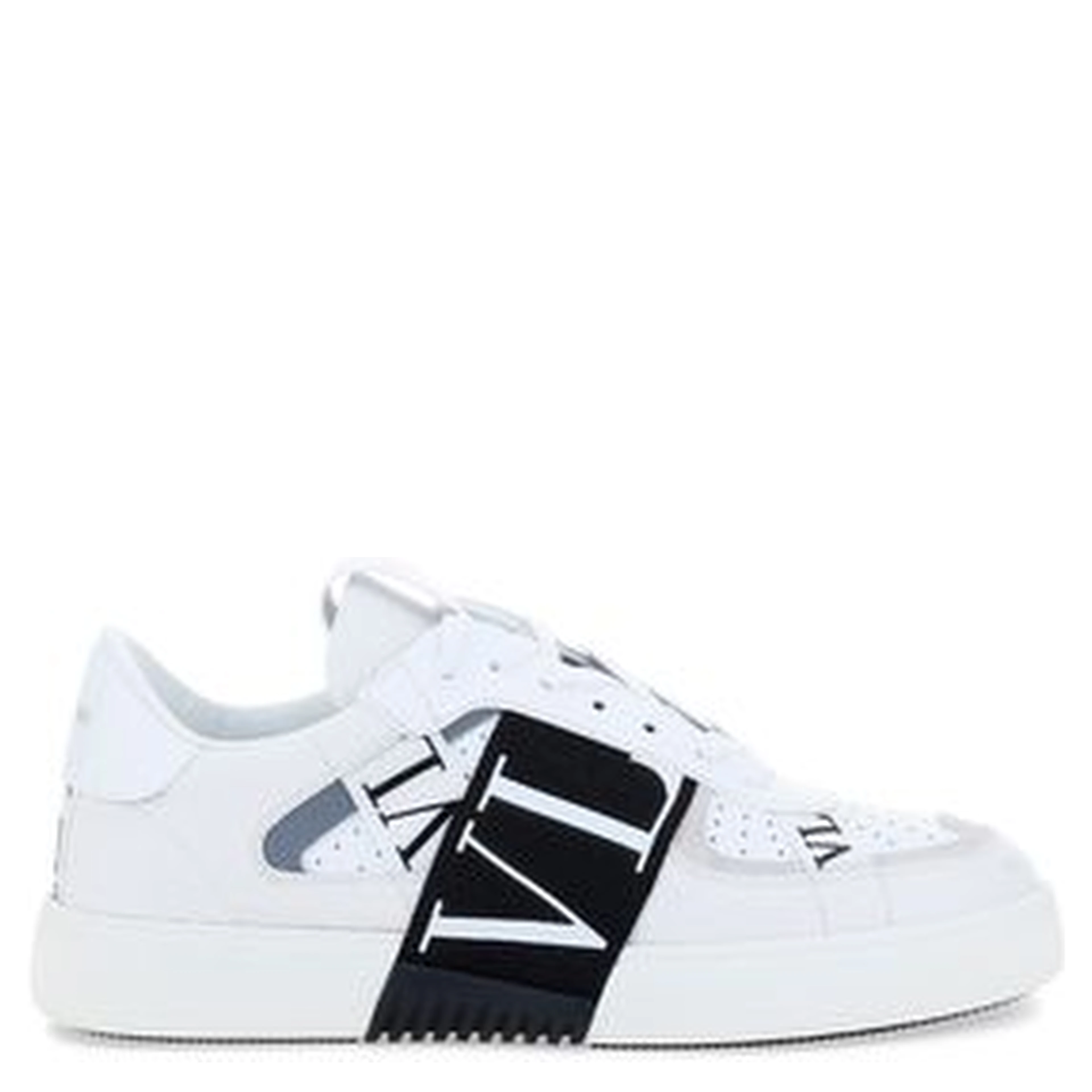 White Calf Leather Bos Taurus Athletic Sneakers