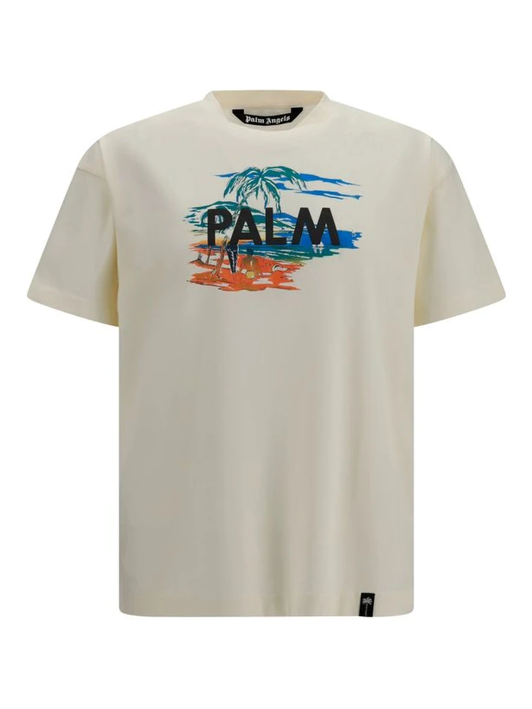 Beige Cotton T-Shirt