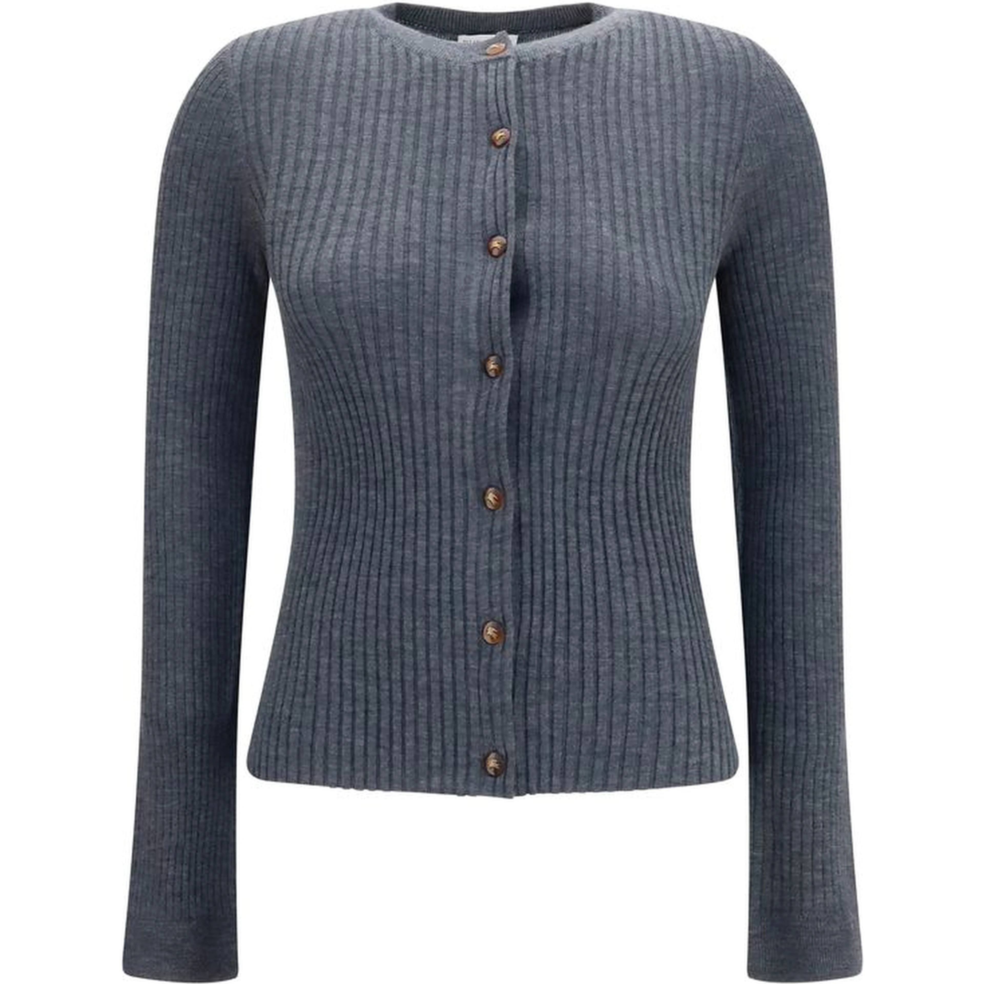 Gray Cashmere Cardigan