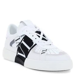 White Calf Leather Bos Taurus Athletic Sneakers