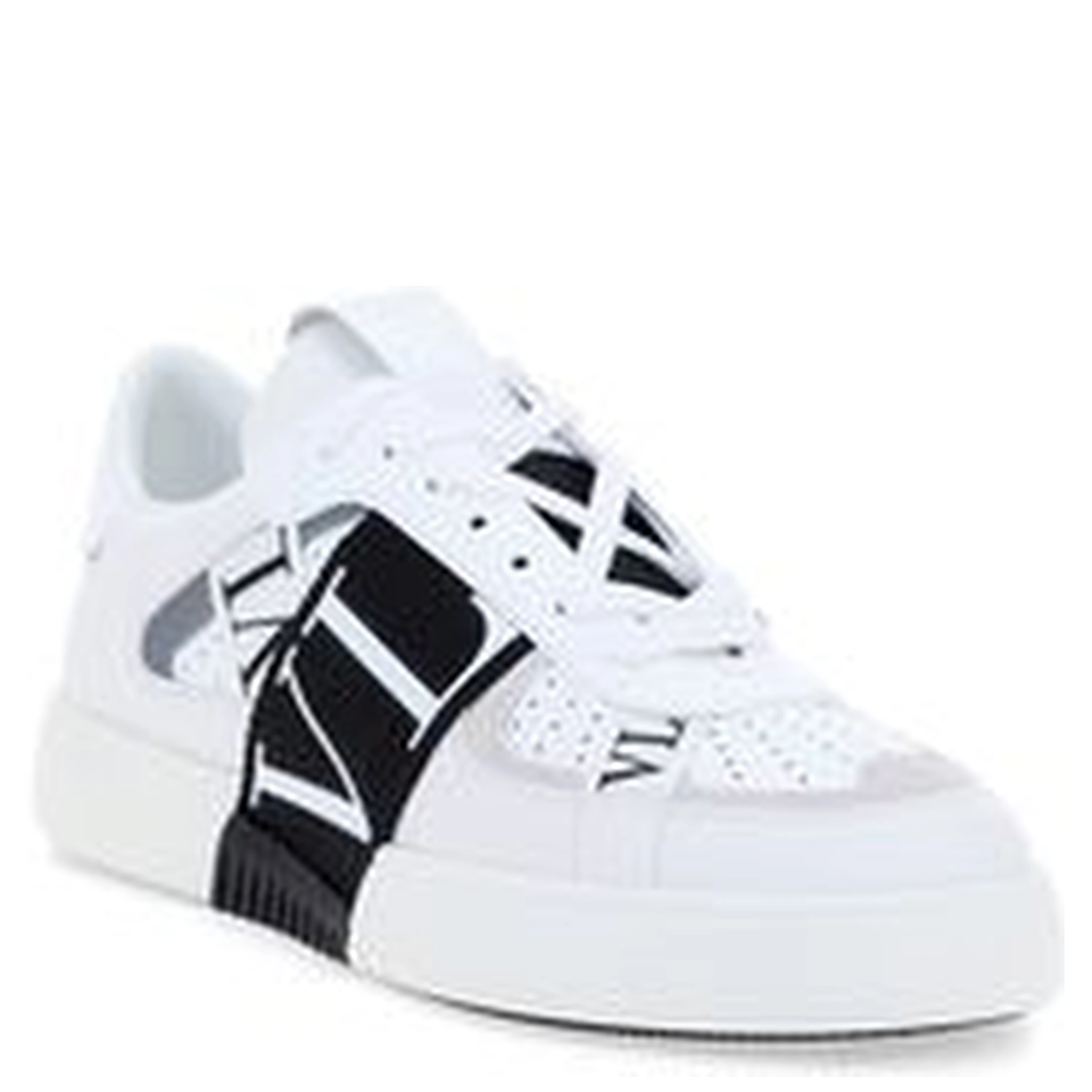 White Calf Leather Bos Taurus Athletic Sneakers