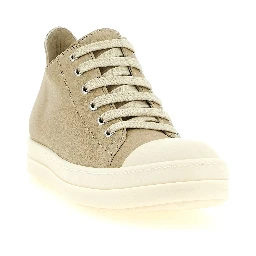 Beige Ramie Low Top Sneakers