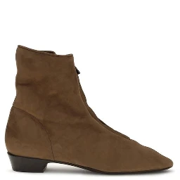Brown Calf Leather Bos Taurus Ankle Boots