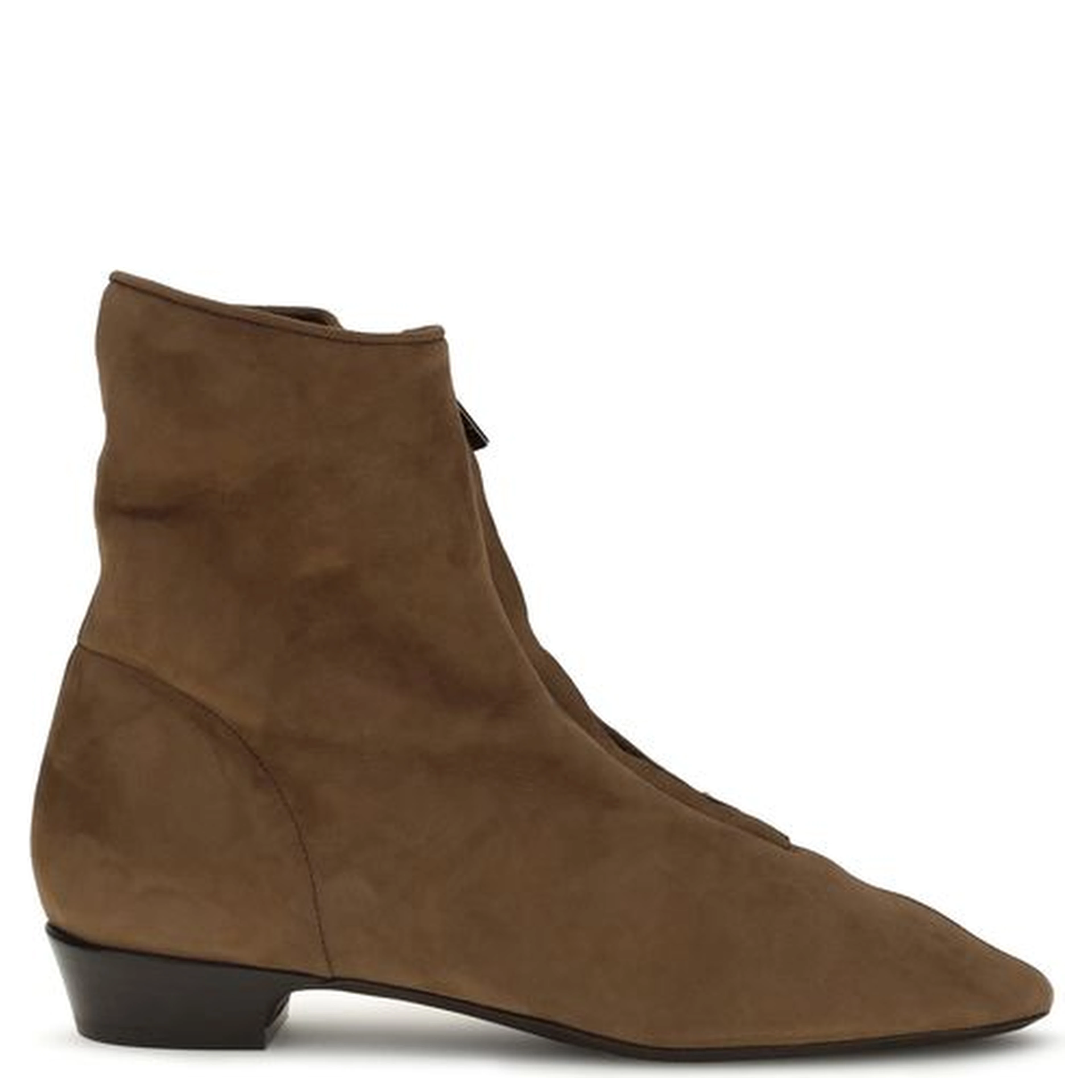 Brown Calf Leather Bos Taurus Ankle Boots