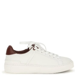 White Calf Leather Bos Taurus Athletic Sneakers