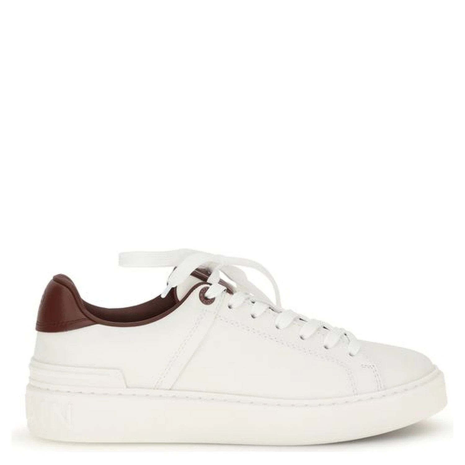 White Calf Leather Bos Taurus Athletic Sneakers