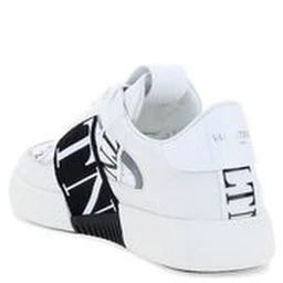 White Calf Leather Bos Taurus Athletic Sneakers