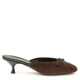 Brown Calf Leather Bos Taurus Stiletto Heel Sandals