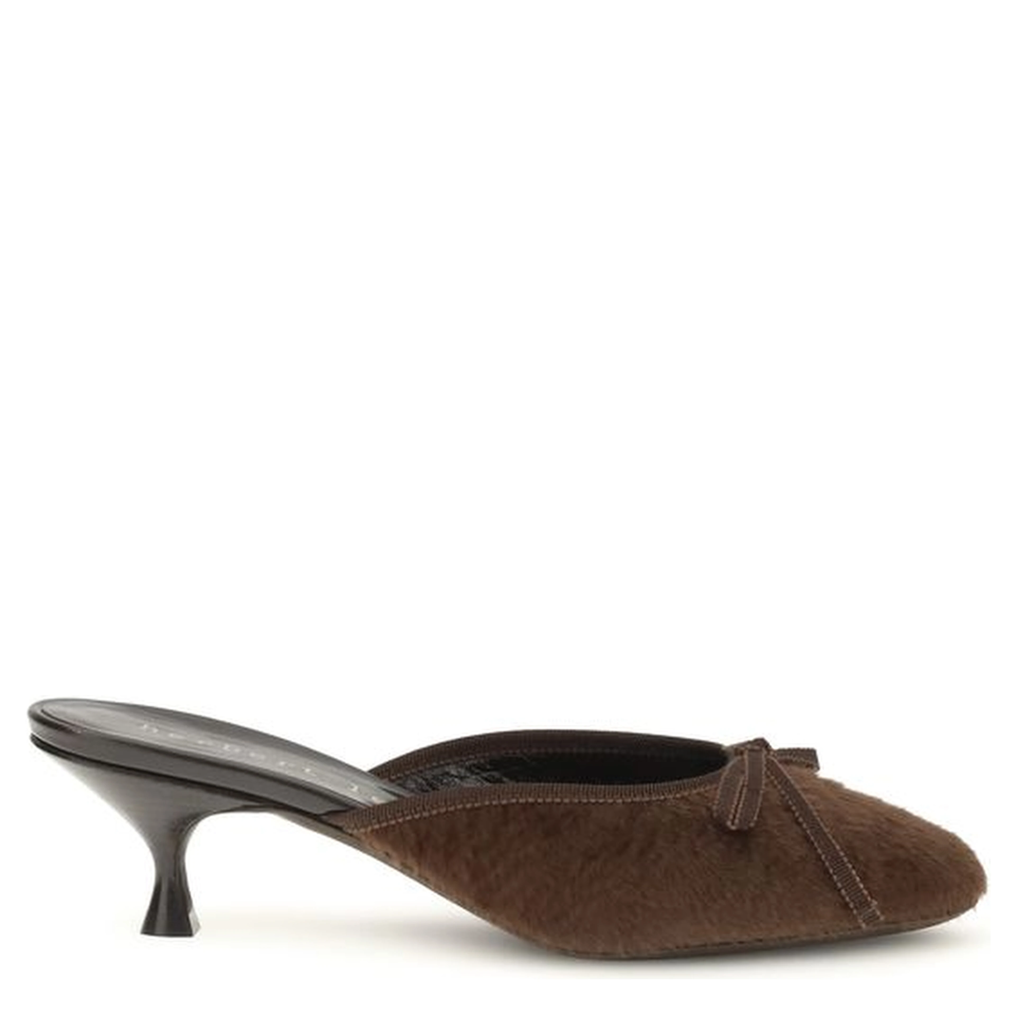 Brown Calf Leather Bos Taurus Stiletto Heel Sandals