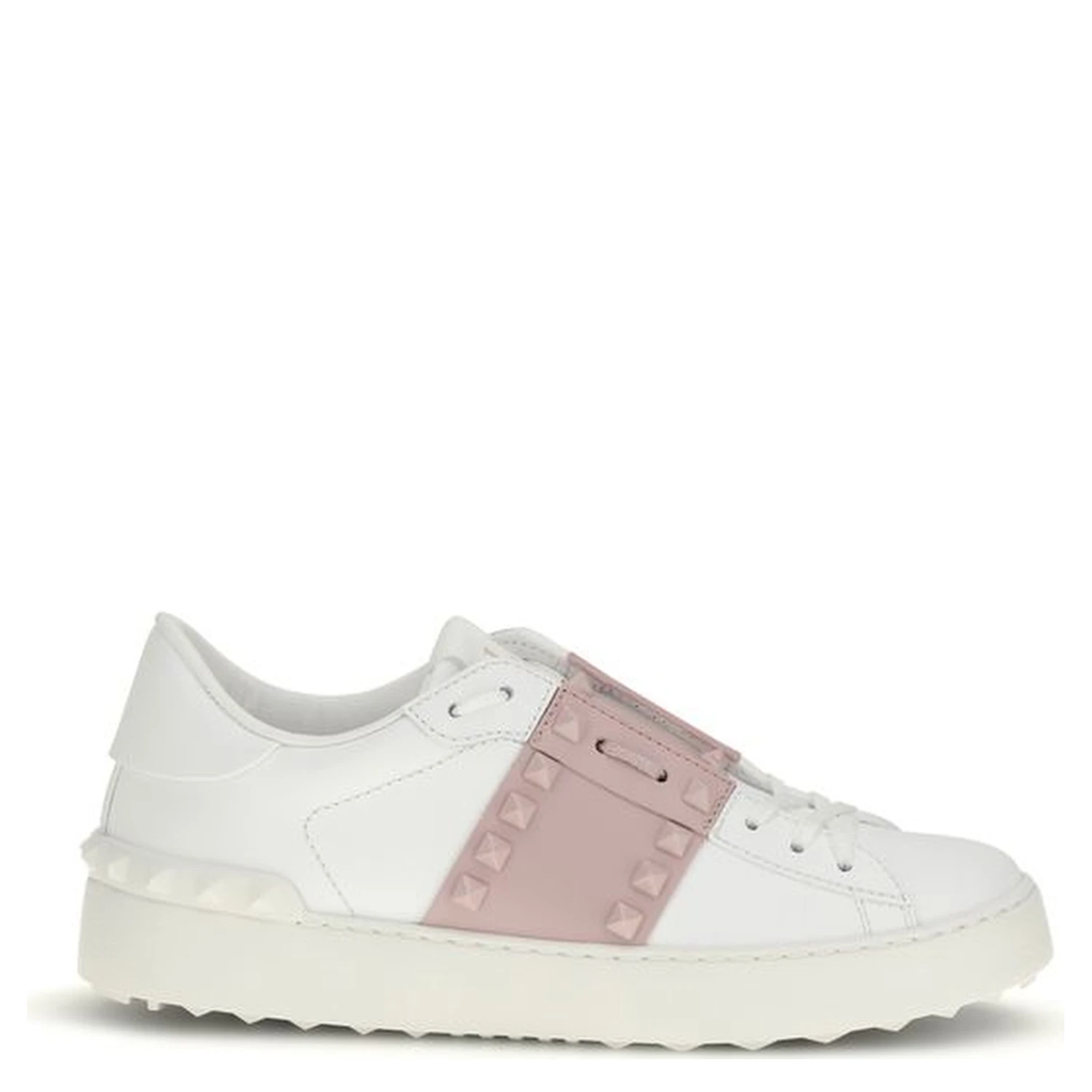 White Calf Leather Bos Taurus Low Top Sneakers