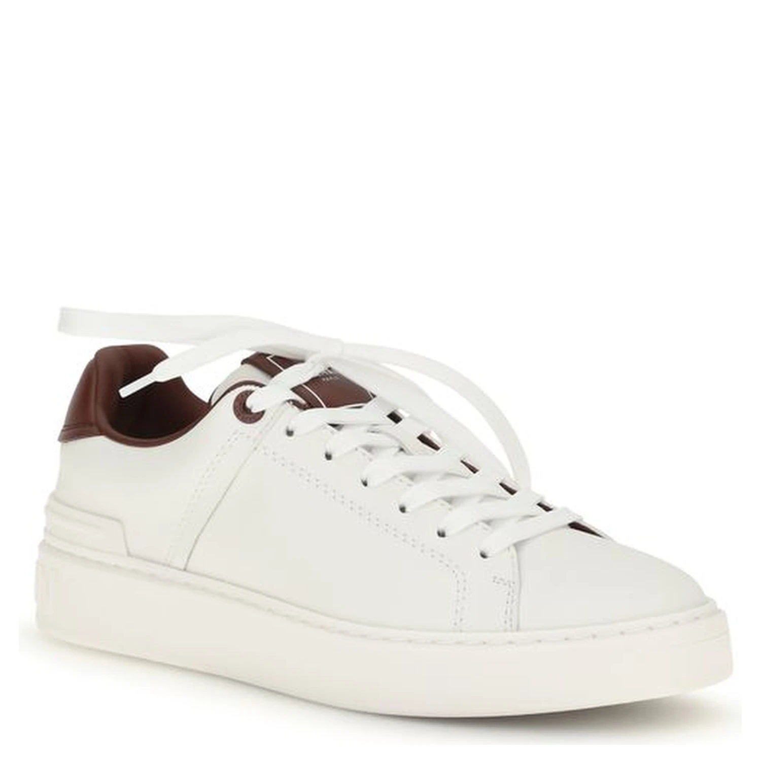 White Calf Leather Bos Taurus Athletic Sneakers