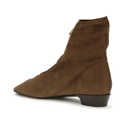 Brown Calf Leather Bos Taurus Ankle Boots