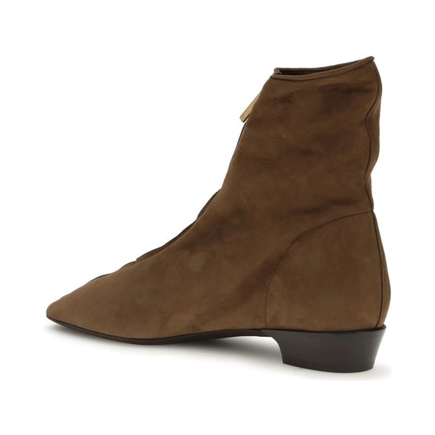 Brown Calf Leather Bos Taurus Ankle Boots