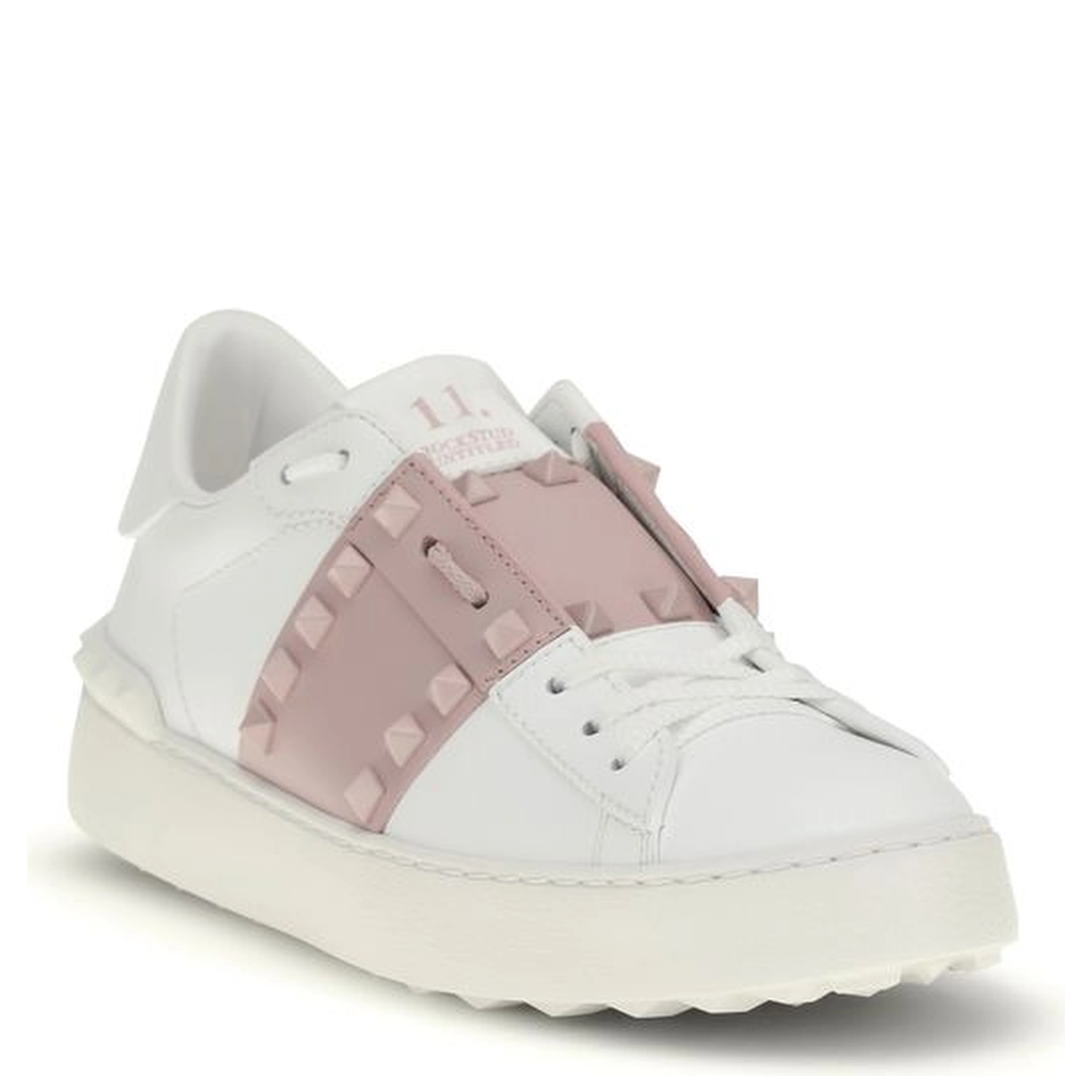 White Calf Leather Bos Taurus Low Top Sneakers