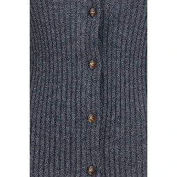 Gray Cashmere Cardigan