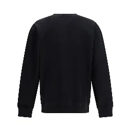 Black Cotton Sweatshirt