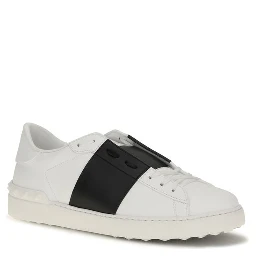 Blue Calf Leather Bos Taurus Low Top Sneakers