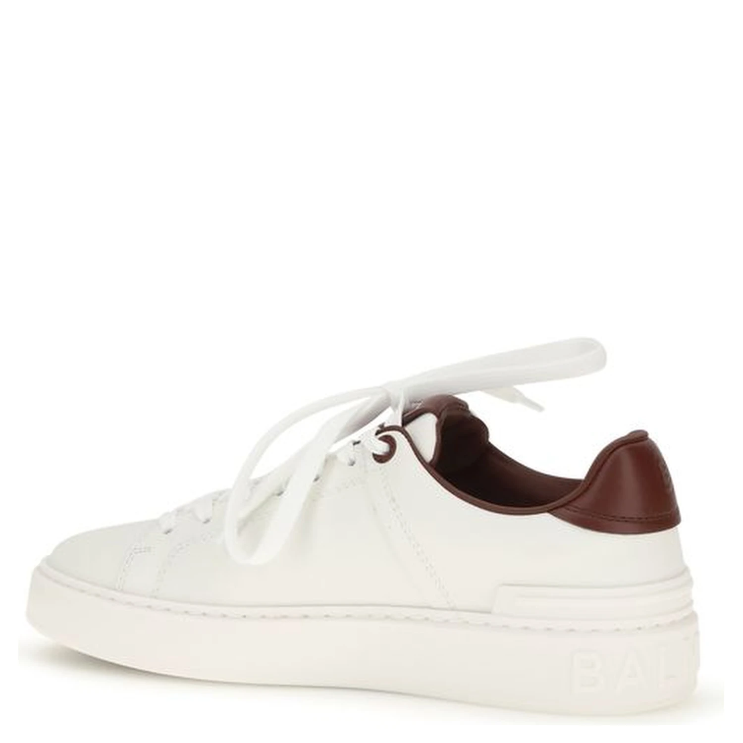 White Calf Leather Bos Taurus Athletic Sneakers