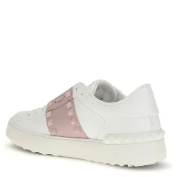 White Calf Leather Bos Taurus Low Top Sneakers