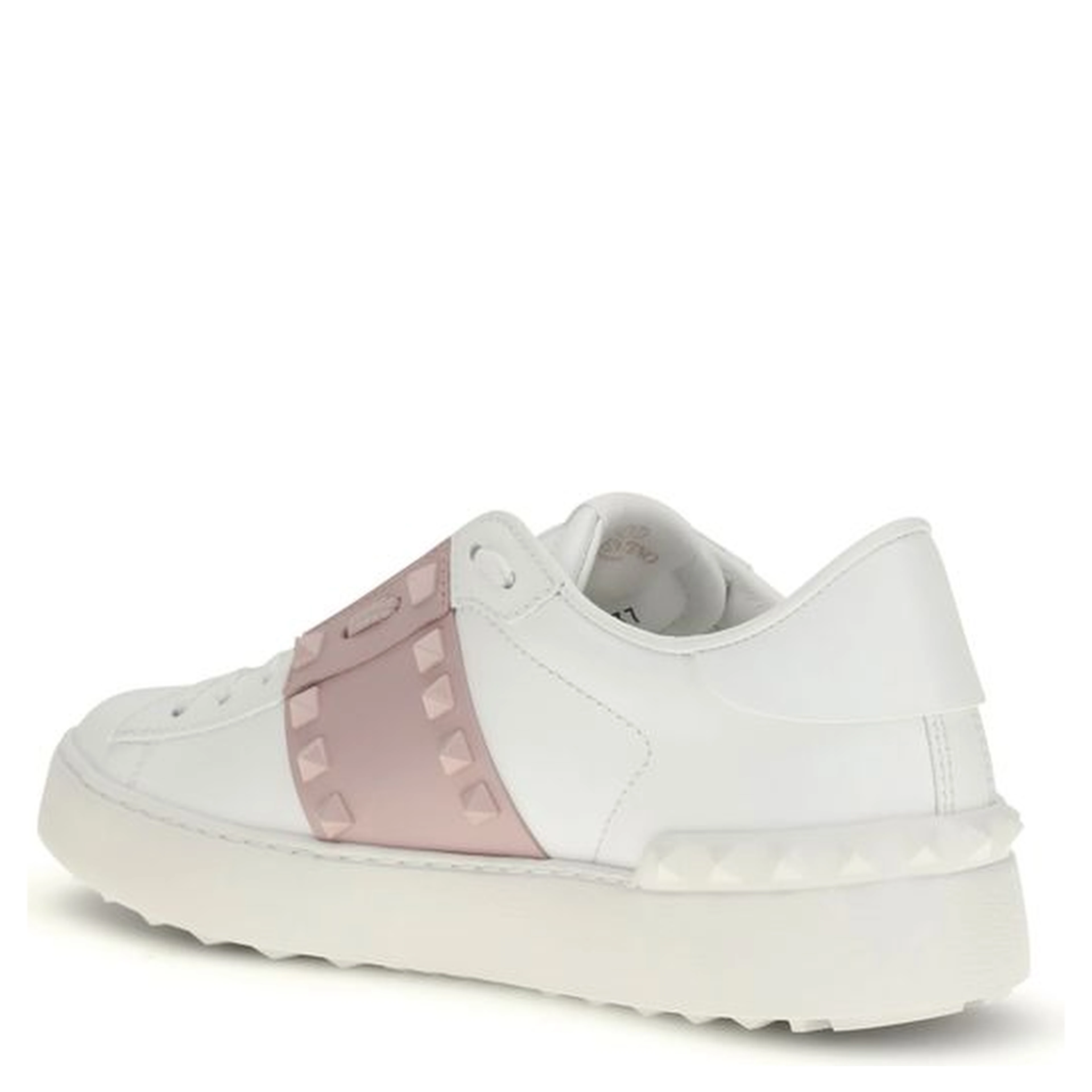White Calf Leather Bos Taurus Low Top Sneakers
