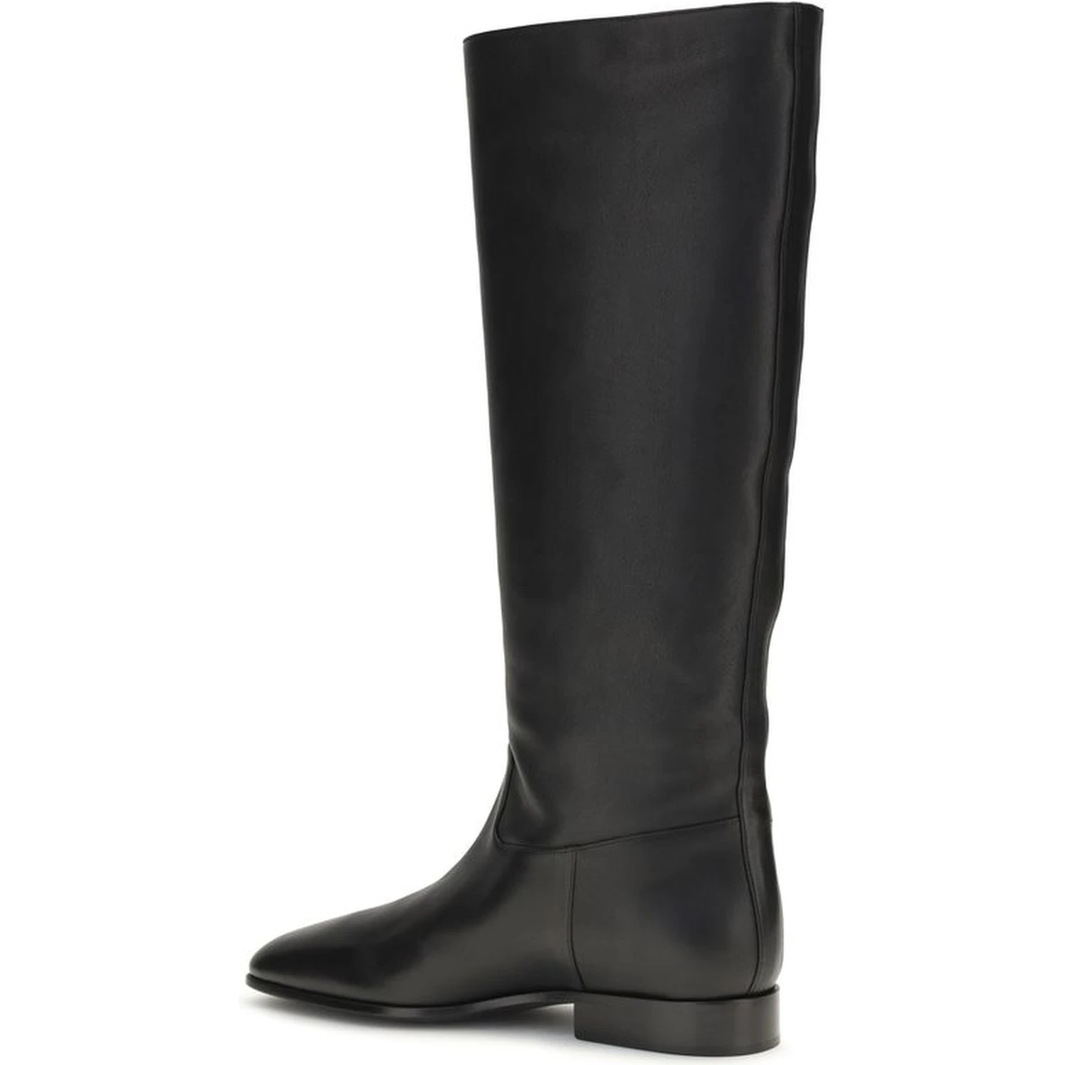 Black Calf Leather Bos Taurus Ankle Boots