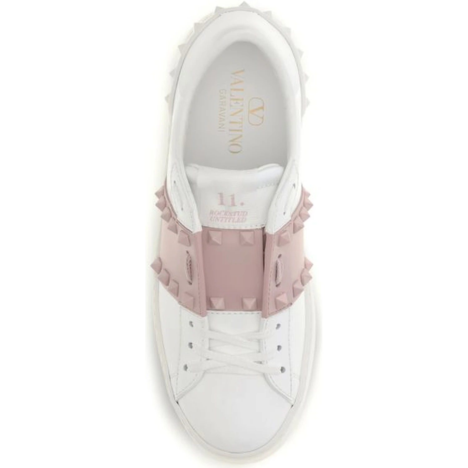 White Calf Leather Bos Taurus Low Top Sneakers