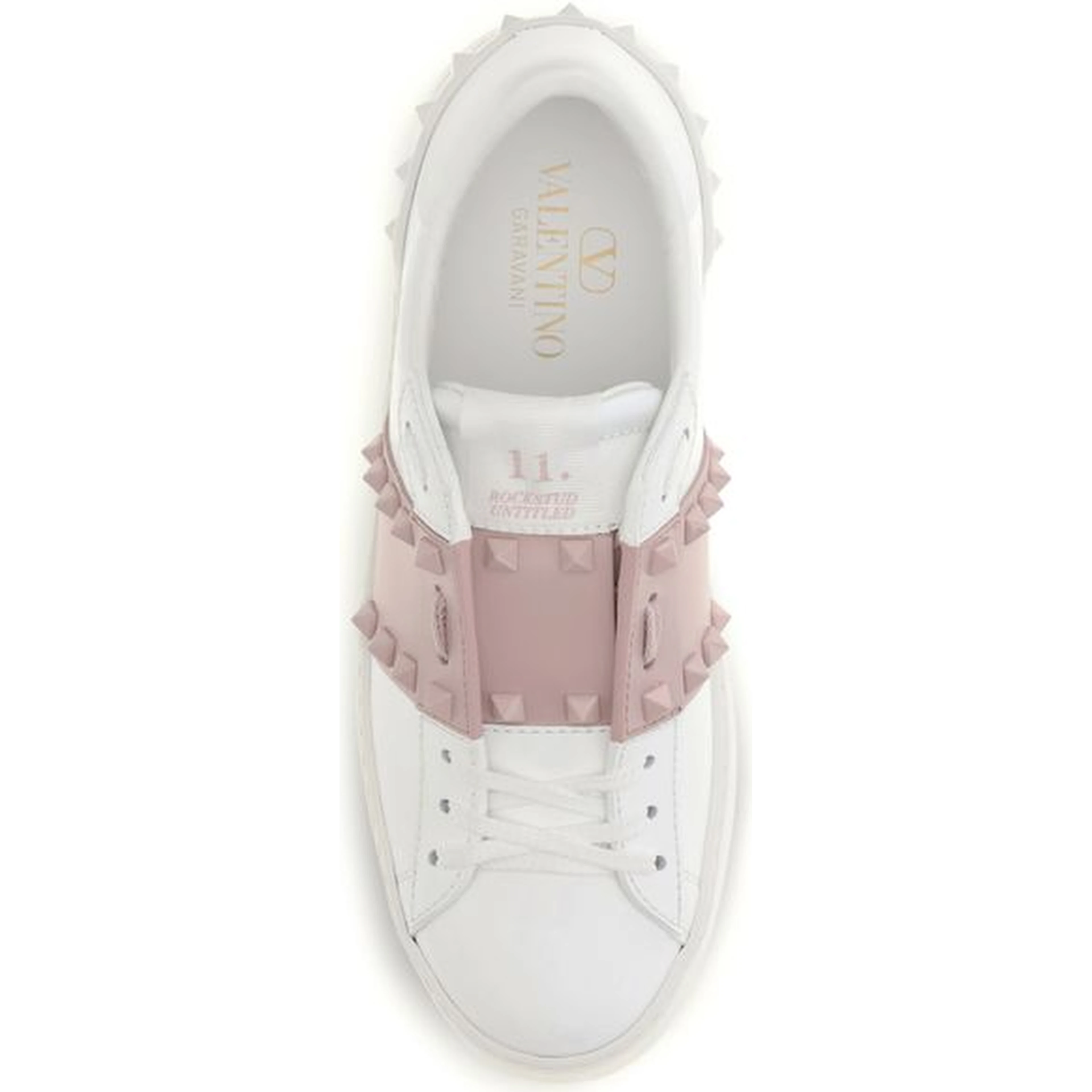 White Calf Leather Bos Taurus Low Top Sneakers