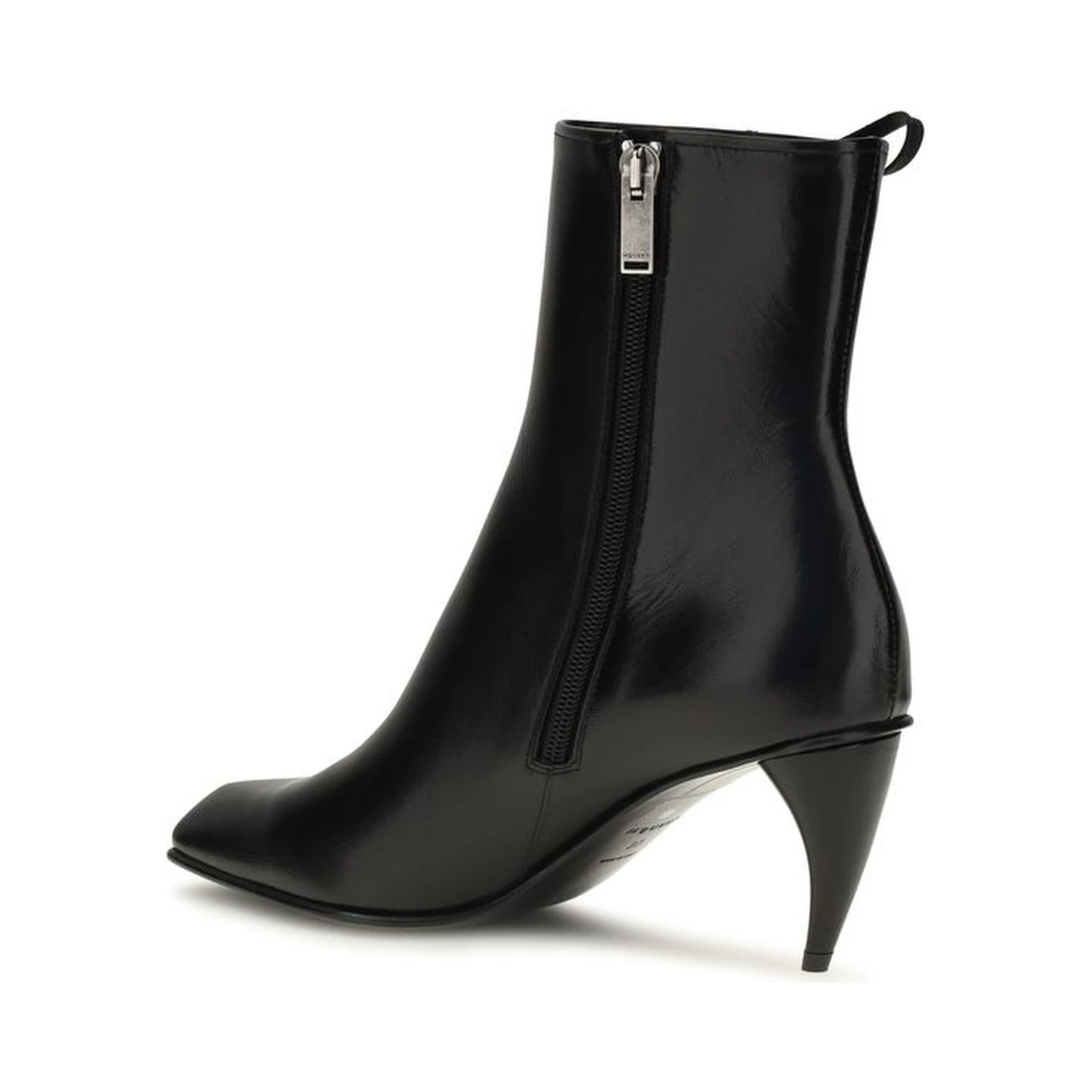 Black Calf Leather Bos Taurus Lace-Up Boots
