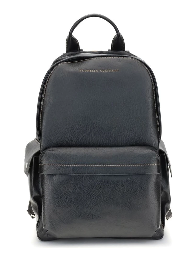 Black Calf Leather Bos Taurus Handbag