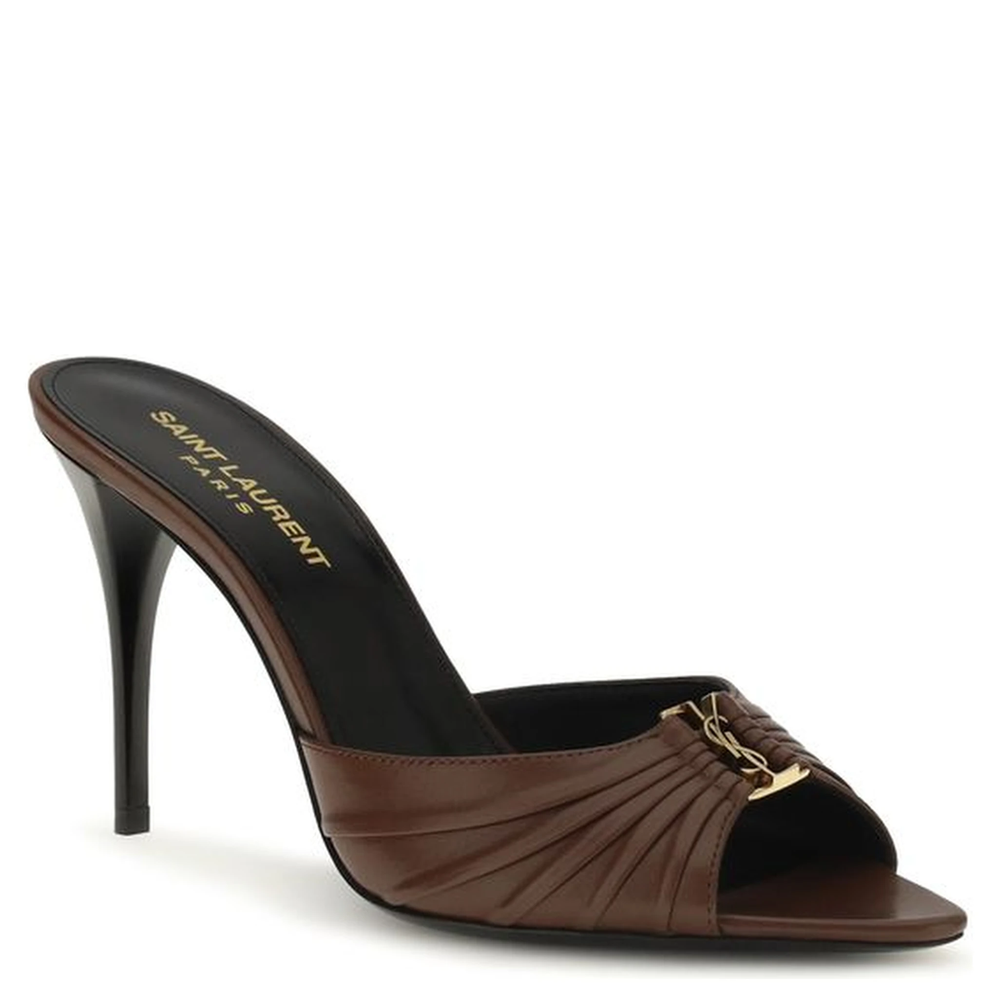 Brown Calf Leather Bos Taurus Mules